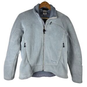 PATAGONIA Women's R2 Regulator Polartec Monkey Fleece Full Zip Blue Jacket Sz M